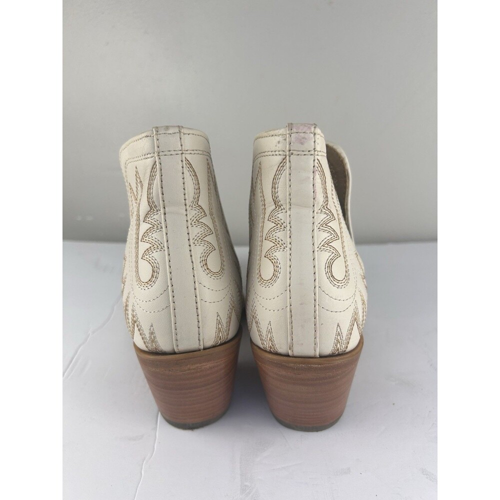 Ariat boots womens Dixon Color Blanco Us 10 Off-White Leather Embroidered Short - Picture 5 of 11